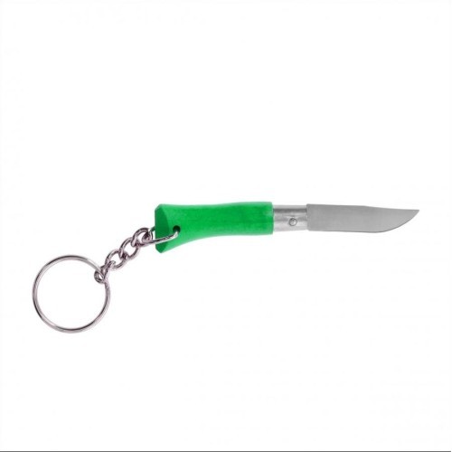 Нож-брелок Opinel Colorama 02 inox, зелёный