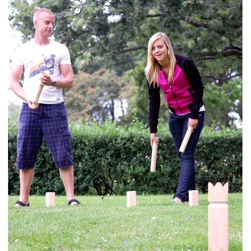 Kubb Original su raudonu karaliumi