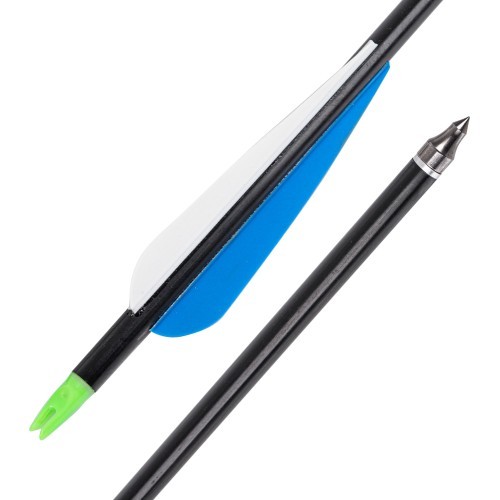 Aluminum Arrows w/ Screw-In Tips inSPORTline Aluson 30”, 10pcs, Blue-White