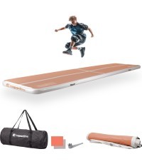 Надувной гимнастический мат inSPORTline Airstunt 500 x 100 x 10 см Mocha Mousse