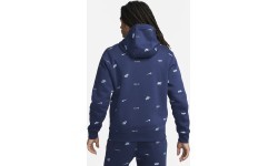 Мужская толстовка Nike Club+ BB PO Hoodie Fleece, синяя FB7434 410