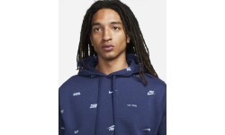 Мужская толстовка Nike Club+ BB PO Hoodie Fleece, синяя FB7434 410