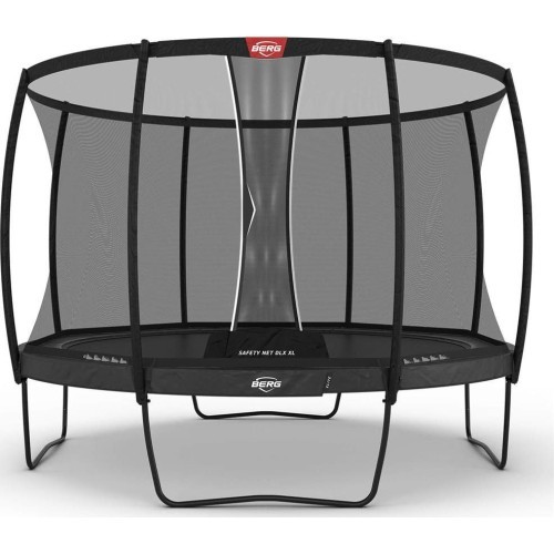 Батут BERG Elite Regular 430 серый + защитная сетка DLX XL
