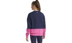 Reebok Džemperis Moterims Te Linear Logo Crew Blue Pink FU2194