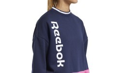 Reebok Džemperis Moterims Te Linear Logo Crew Blue Pink FU2194