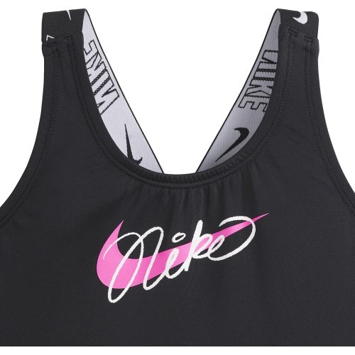 Nike Maudymosi Kostiumėlis Mergaitėms Nk G Lgo Tape Crossback Black NESSE726 001