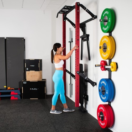 KLT22 MULTIFUNCTIONAL FOLDING POWER RACK RED HMS