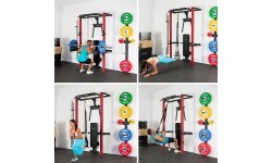 KLT22 MULTIFUNCTIONAL FOLDING POWER RACK RED HMS