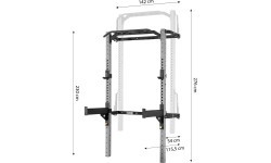 KLT23 FOLDING POWER RACK SILVER HMS