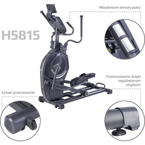 Pusiau komercinis oro-magnetinis elipsinis treniruoklis H5815 HMS Premium