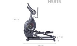 Pusiau komercinis oro-magnetinis elipsinis treniruoklis H5815 HMS Premium