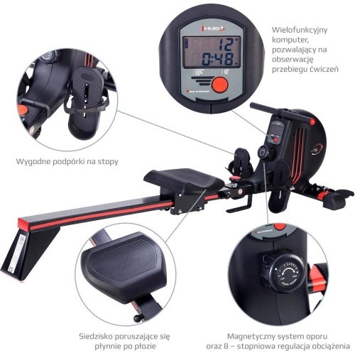 ZM1502 MAGNETIC ROWING MACHINE HMS