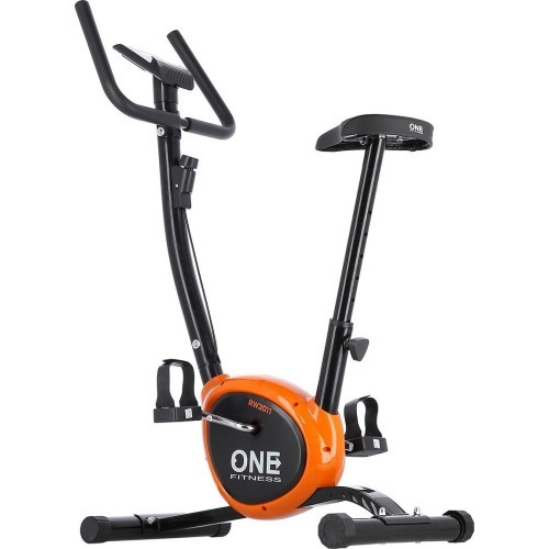 Велотренажер One Fitness Rw3011, черно-оранжевый