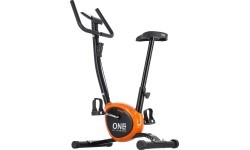 Treniruoklis-dviratis One Fitness Rw3011, juodai oranžinis