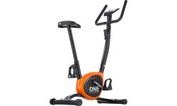 Treniruoklis-dviratis One Fitness Rw3011, juodai oranžinis