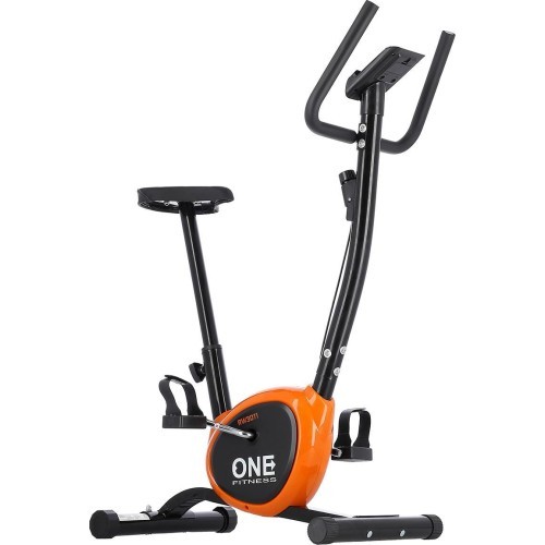 Велотренажер One Fitness Rw3011, черно-оранжевый