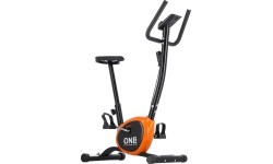 Treniruoklis-dviratis One Fitness Rw3011, juodai oranžinis