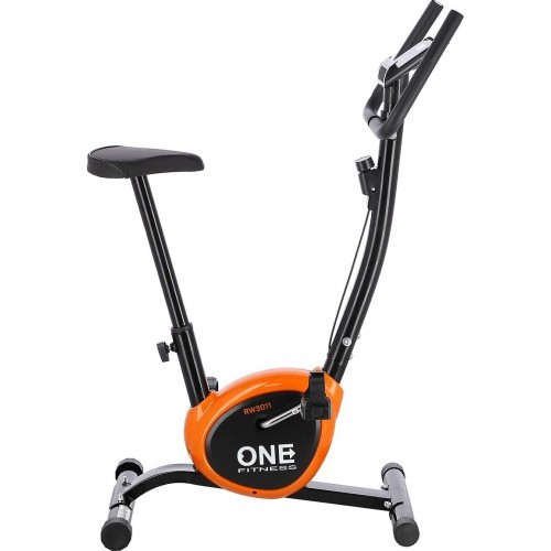 Велотренажер One Fitness Rw3011, черно-оранжевый