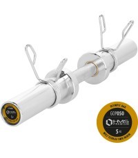 GOP050 (+SPRING CLIPS) OLYMPIC SHORT BAR 5KG 50CM HMS
