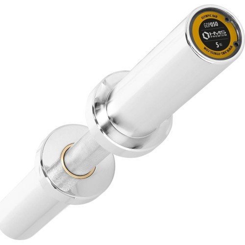GOP050 (+SPRING CLIPS) OLYMPIC SHORT BAR 5KG 50CM HMS