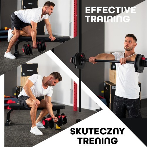 SGR40 PRO SET 2IN1 ADJUSTABLE DUMBBELLS 40 KGS HMS