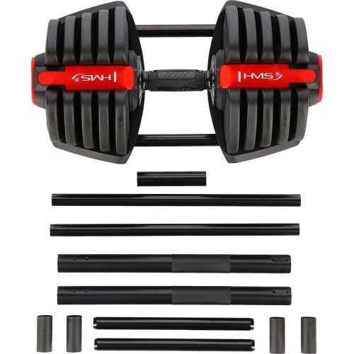 Reguliuojamų hantelių rinkinys 2 viename SGR40 PRO 40 kg HMS
