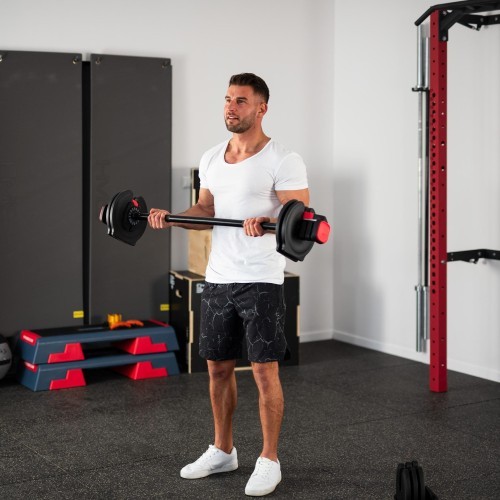 Reguliuojamų hantelių rinkinys 2 viename SGR40 PRO 40 kg HMS