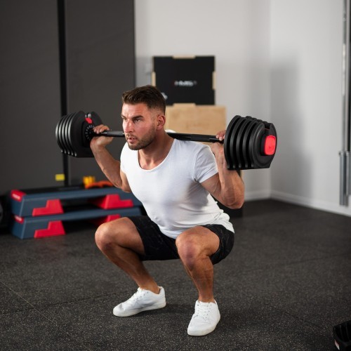 Reguliuojamų hantelių rinkinys 2 viename SGR40 PRO 40 kg HMS