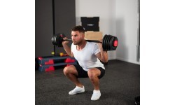 Reguliuojamų hantelių rinkinys 2 viename SGR40 PRO 40 kg HMS