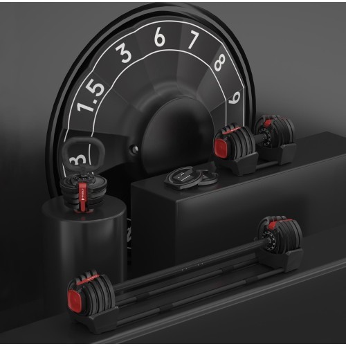 SGR18 PRO SET 3IN1 ADJUSTABLE DUMBBELLS 20 KGS HMS
