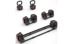 Reguliuojamų hantelių rinkinys SGR18 Pro Set 3in1 20 kg HMS
