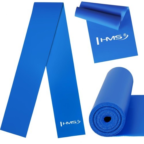 Fitneso pasipriešinimo guma HMS GU01, mėlyna, 1200x120x0,4 mm