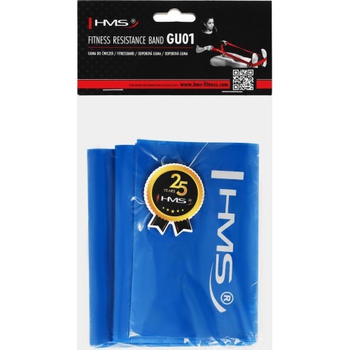 GU01 FITNESS RESISTANCE BAND HMS (blue) 1200 x 120 x 0.4 mm
