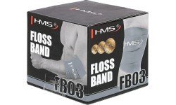 HMS FB03 mankštos guma Floss Band, pilka