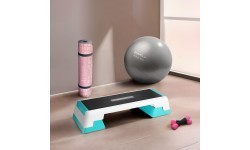 AS007 WHITE/MINT AEROBIC STEP HMS PREMIUM