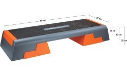 AS007 BLACK/ORANGE AEROBIC STEP HMS PREMIUM
