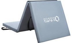 Sulankstomas gimnastikos čiužinys MGS02 1800x600 mm, pilkas, HMS Premium