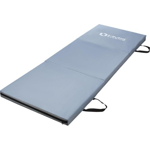 Sulankstomas gimnastikos čiužinys MGS02 1800x600 mm, pilkas, HMS Premium