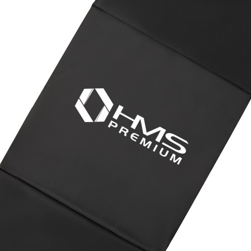 Sulankstomas gimnastikos čiužinys MGS02 1800x600 mm, juodas, HMS Premium