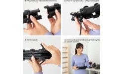 HHW01 черный хулахуп с утяжелителем HMS