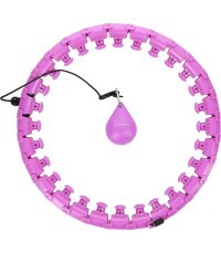 Фиолетовый хулахуп с утяжелителем HHW12 Plus Size HMS
