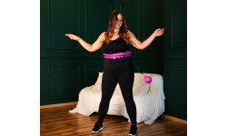 Violetinis hula lankas su svoriu HHW12 Plus Size HMS