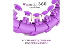 Фиолетовый хулахуп с утяжелителем HHW12 Plus Size HMS
