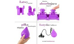 Violetinis hula lankas su svoriu HHW12 Plus Size HMS