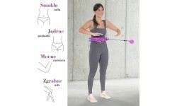 HHW12 PLUS SIZE VIOLET HULA HOOP WITH WEIGHT HMS