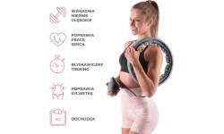 HHW06 HULA HOOP BLACK WITH WEIGHT + COUNTER HMS