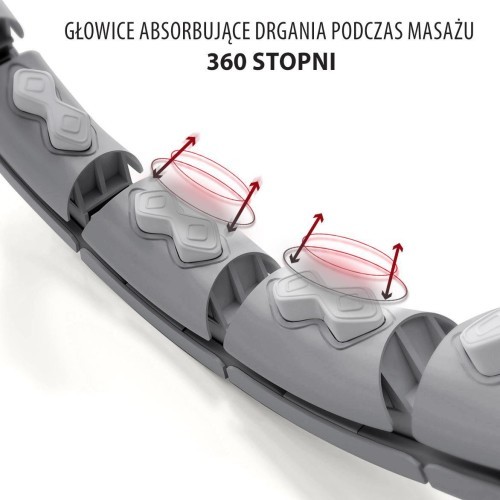 Черный обруч с утяжелителем и счетчиком HHW06 HMS