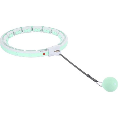 HHW06 GREEN HULA HOOP WITH WEIGHT + COUNTER HMS