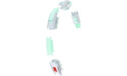 HHW06 GREEN HULA HOOP WITH WEIGHT + COUNTER HMS