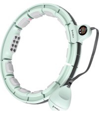 HHM13 HULA HOOP GREEN MAGNETIC WITH WEIGHT + COUNTER HMS